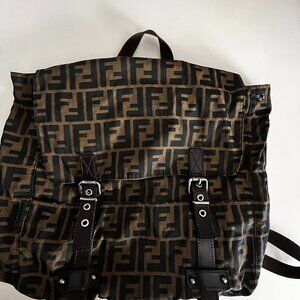 Fendi Brown and Black Men's Backpack